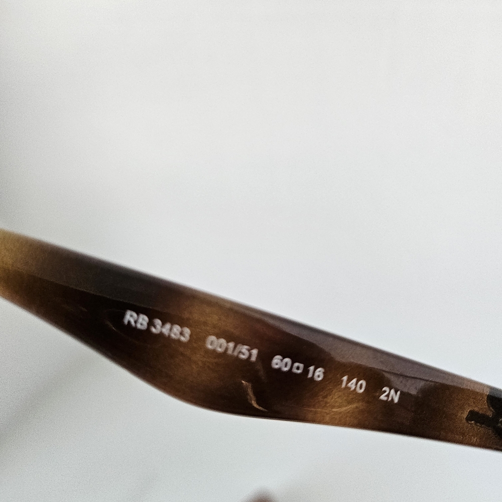 NEW Ray-Ban Gold frame Brown lens sunglasses with original case - Picture 8 of 9